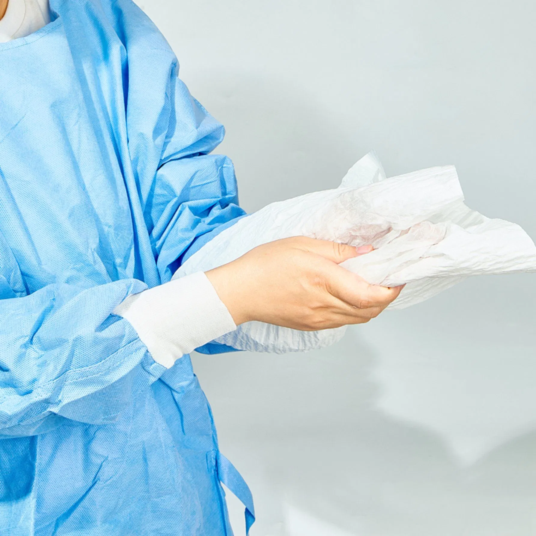 40*40cm/40*50cm 3/4ply Reinforced Paper Towel Disposable Surgical Paper Hand Absorbent Wipes Fluorescent Free Scrim Blotting Towel