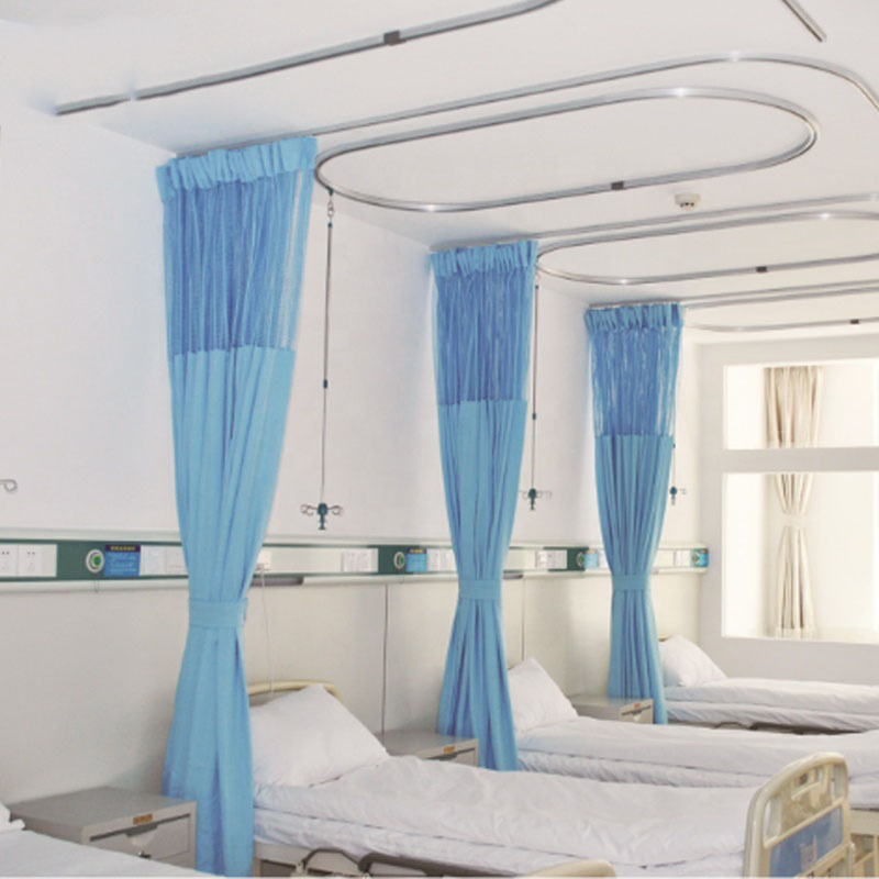 Hot Selling Medical Curtain Flame Retardant Partitions Hospital Bed Cubicle Knitted Curtains