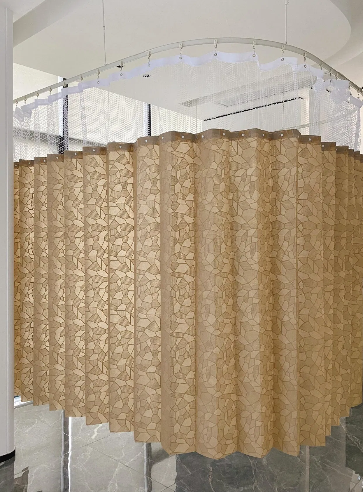 Esun Disposable Medical Privacy Mesh Partition Ward Hospital Partition Cubicle Curtains in Emergency Room