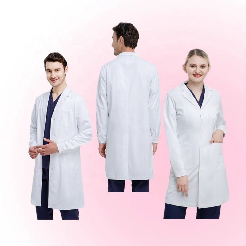 New Style Highly Recommended Factory Cheap Women&Men Lab Coat Custom Logo&Colors Professional Anti-Static Scrub Lab Coats
