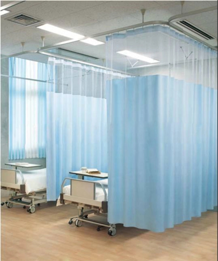 Hot Selling Medical Curtain Flame Retardant Partitions Hospital Bed Cubicle Knitted Curtains