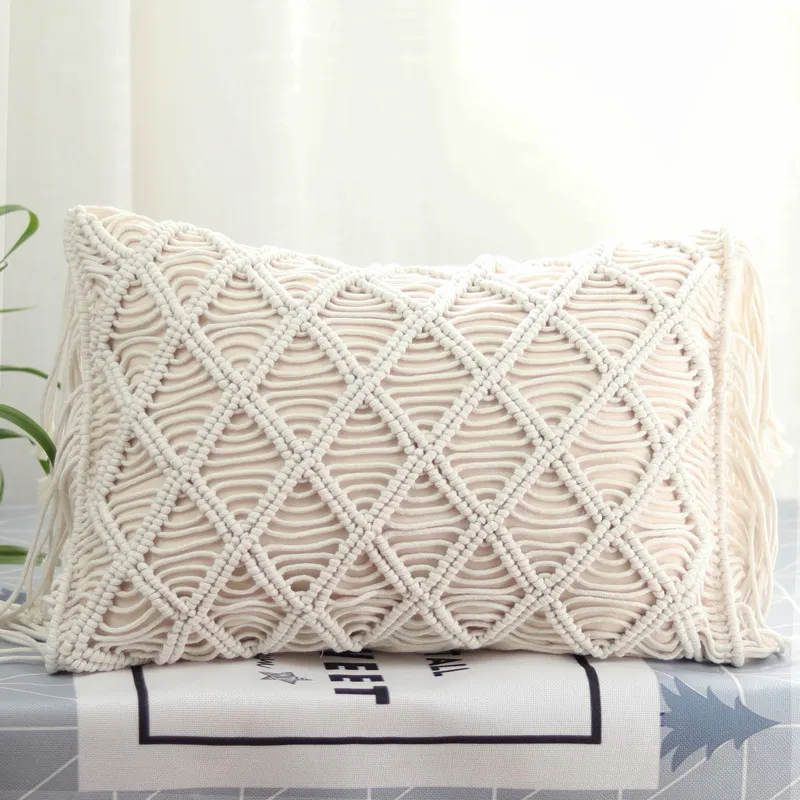 Macrame Pillow Detail 2