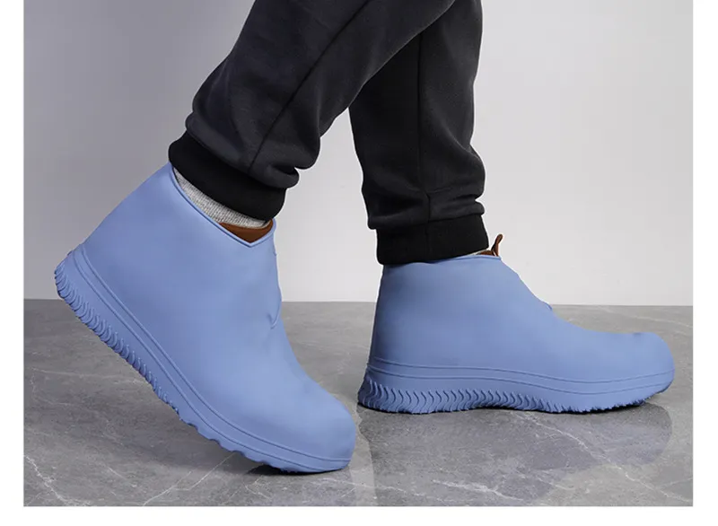 Waterproof Shoes Covers Overshoes Silicone Rainproof Portable Shoe Protectors