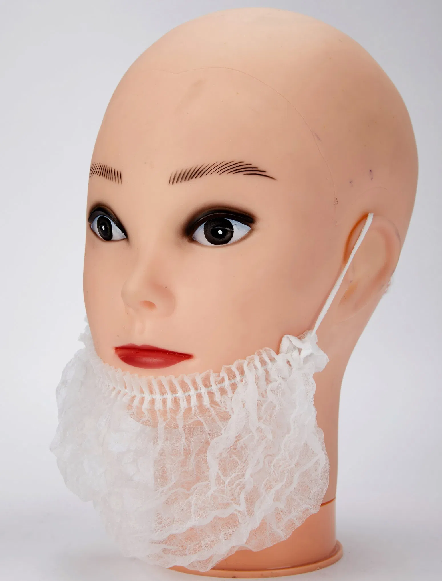 High Quality Polypropylene Disposable Nonwoven Beard Cover with Earloop Elastic
