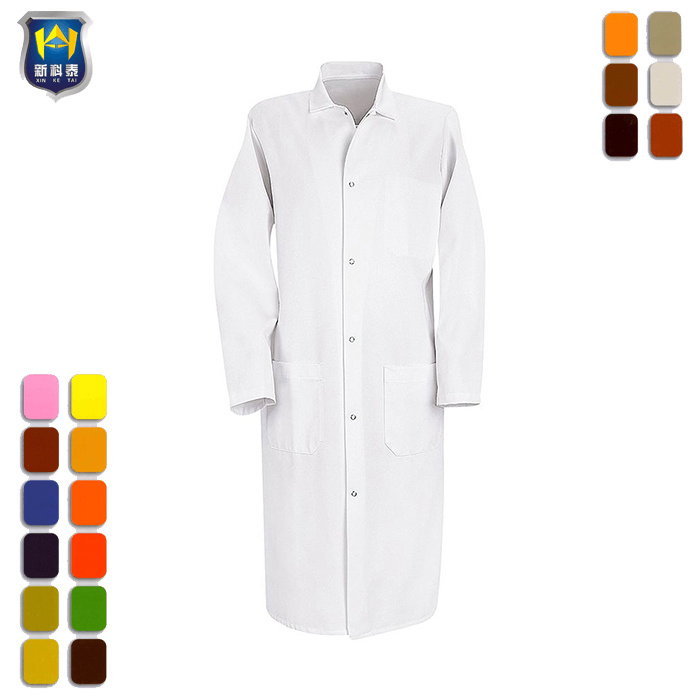 Unisex Staff Uniforms Designs Doctor White Lab Coat