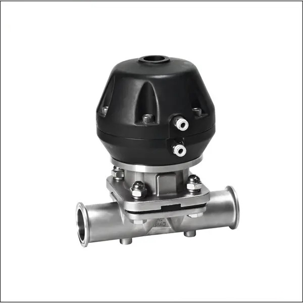 316L Sanitary Aseptic Diaphragm Valve Tri Clamp Connection Pneumatic Diaphragm Control Valve