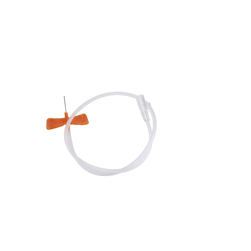 Butterfly Needle with Hard Base and Spiral Cap for Secure IV Connection