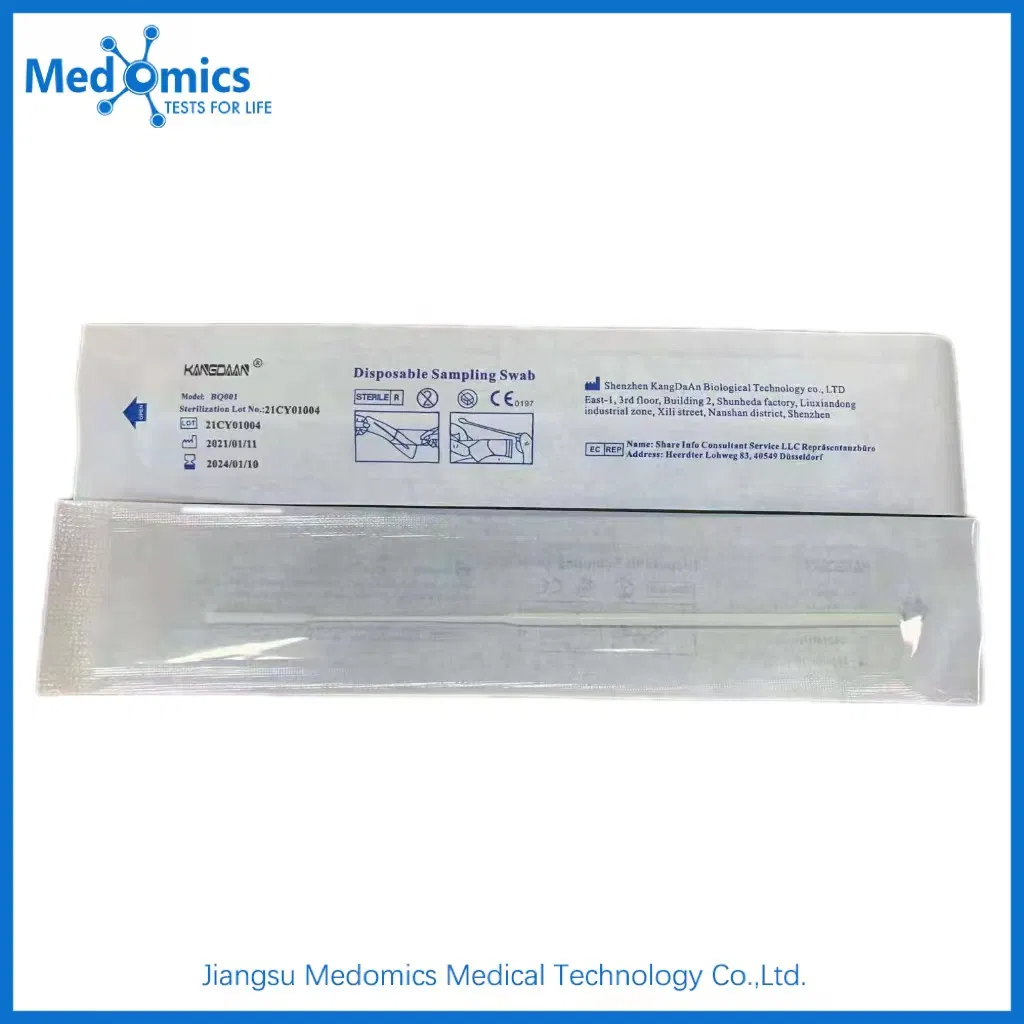Medomics Medical Rapid Test Medical Throat Swab Nasopharyngeal Sterile Swab