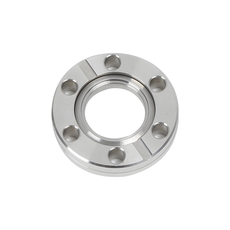 CF16-CF250 Blanker Rotatable SS304/SS316L Bored Flange High-Vacuum Pipe-Fitting Aseptic Connection Thru/Metric/Nuc Thread