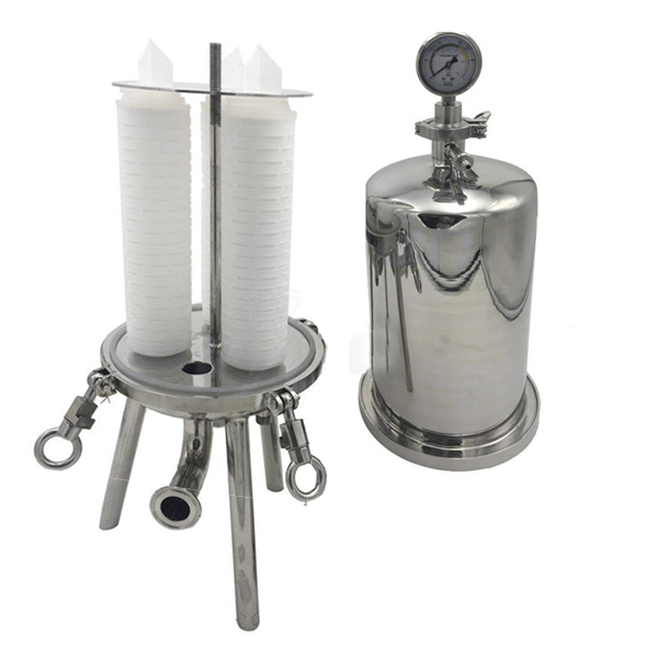 Floor Standing Type Sanitary Grade Stainless Steel 316L 10/20 Inch Single Fluid Filter Housing with 226 Connection