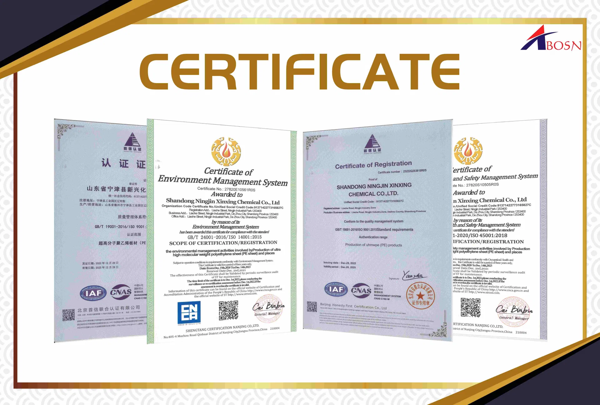 Industry Certificates