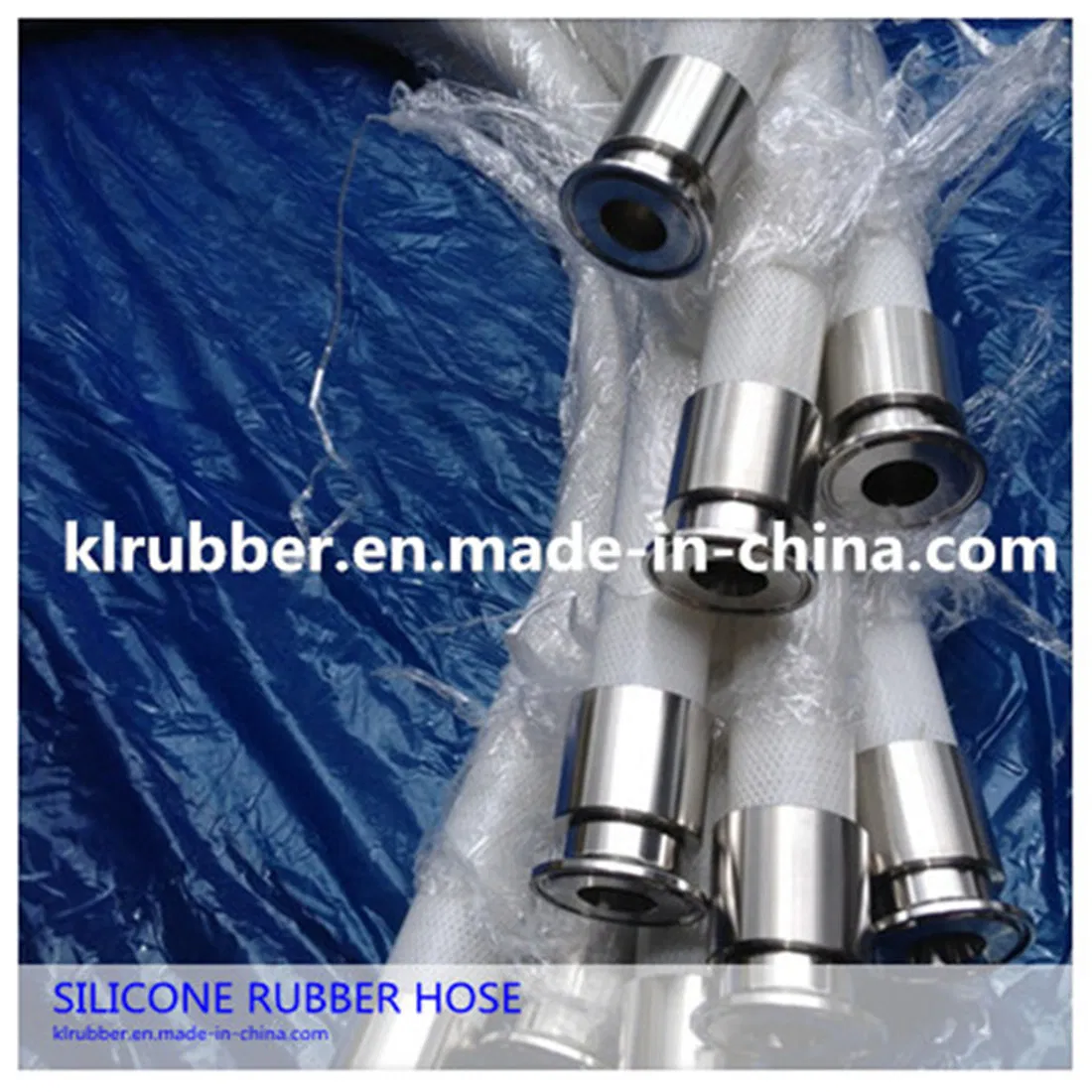 High Pressure Flexible Stainless Steel Reinforced Braided FDA Food Grade Silicone Rubber Tubing