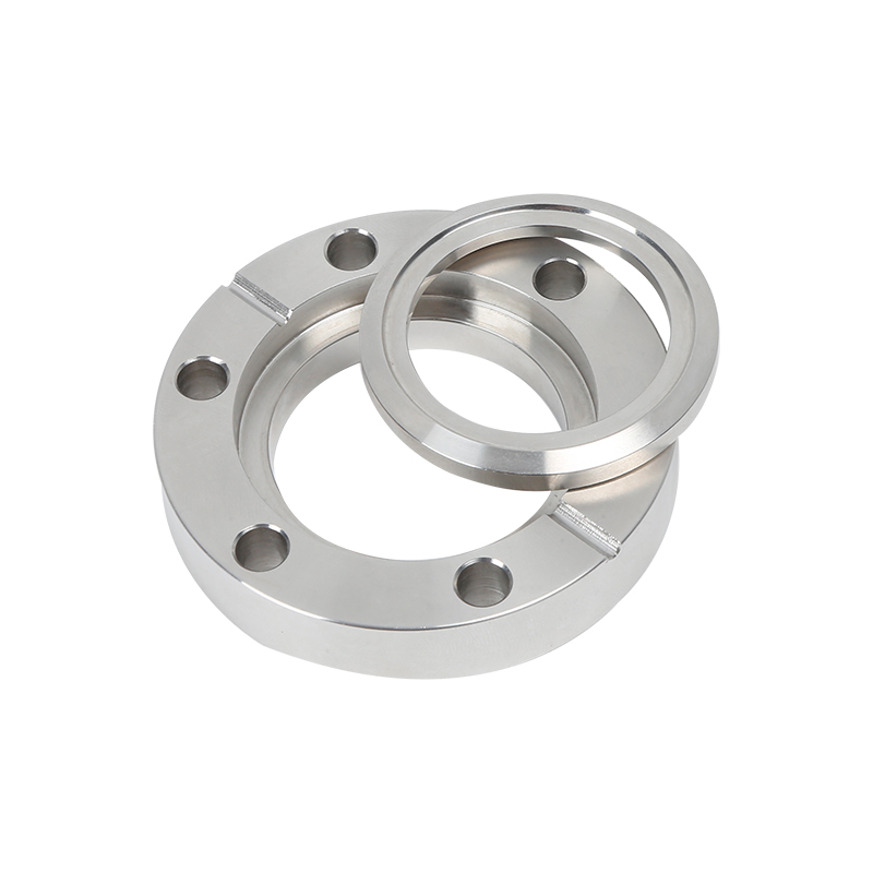 CF16-CF250 Blanker Rotatable SS304/SS316L Bored Flange High-Vacuum Pipe-Fitting Aseptic Connection Thru/Metric/Nuc Thread