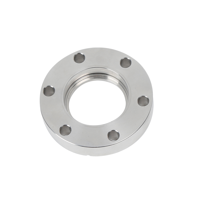 CF16-CF250 Blanker Rotatable SS304/SS316L Bored Flange High-Vacuum Pipe-Fitting Aseptic Connection Thru/Metric/Nuc Thread