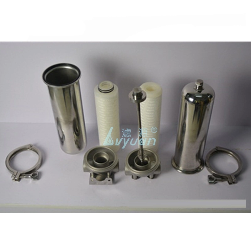 Single Filter Code 10/20/30/40 Inch Ss 304 316 Stainless Steel Water Cartridge Filter Housing with Clamp Connection