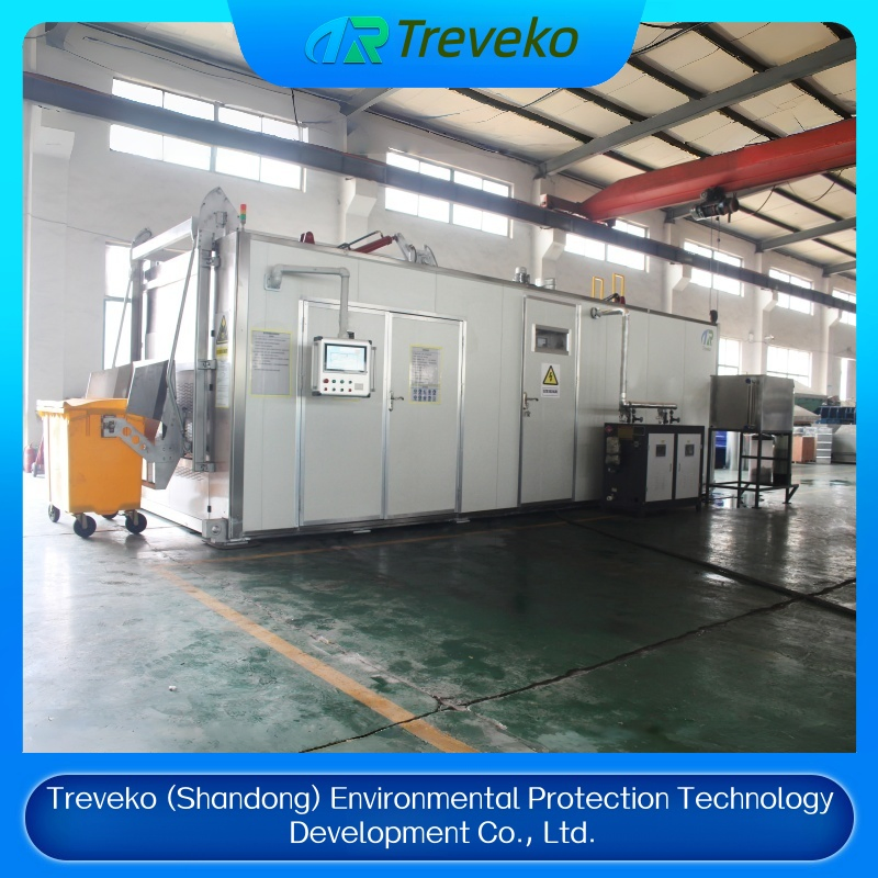 Industrial Microwave Shredding/Disinfection Machine for Pathogen Inactivation in Medical Waste
