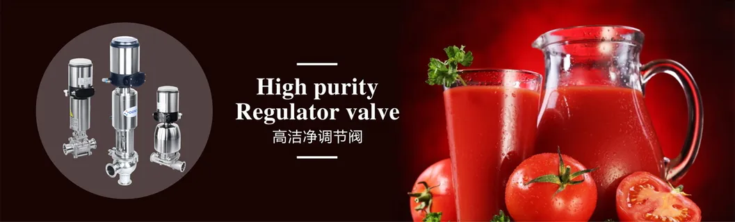 Hygienic SS316L Manual Diaphragm Radial Valve