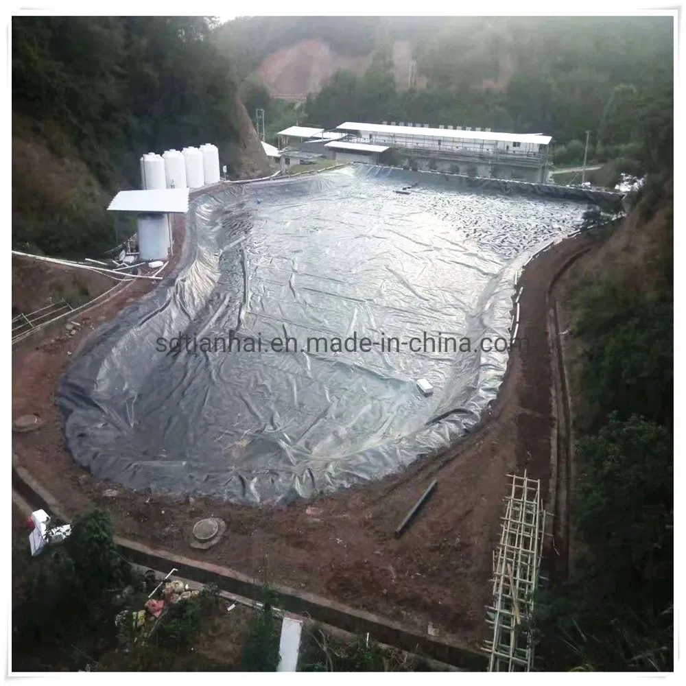 60mils/1.5mm Thickness Retention Ponds Liners/2.0mm in Black HDPE Membrane Liquid Containment Liners