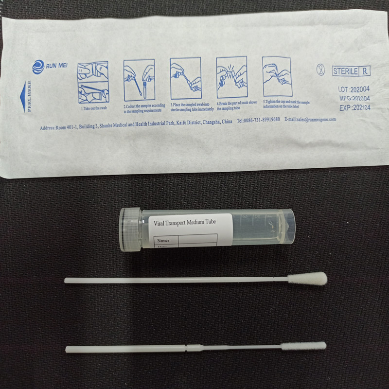 Disposable Nasal or Throat Flock Swab for Collecting Sampling