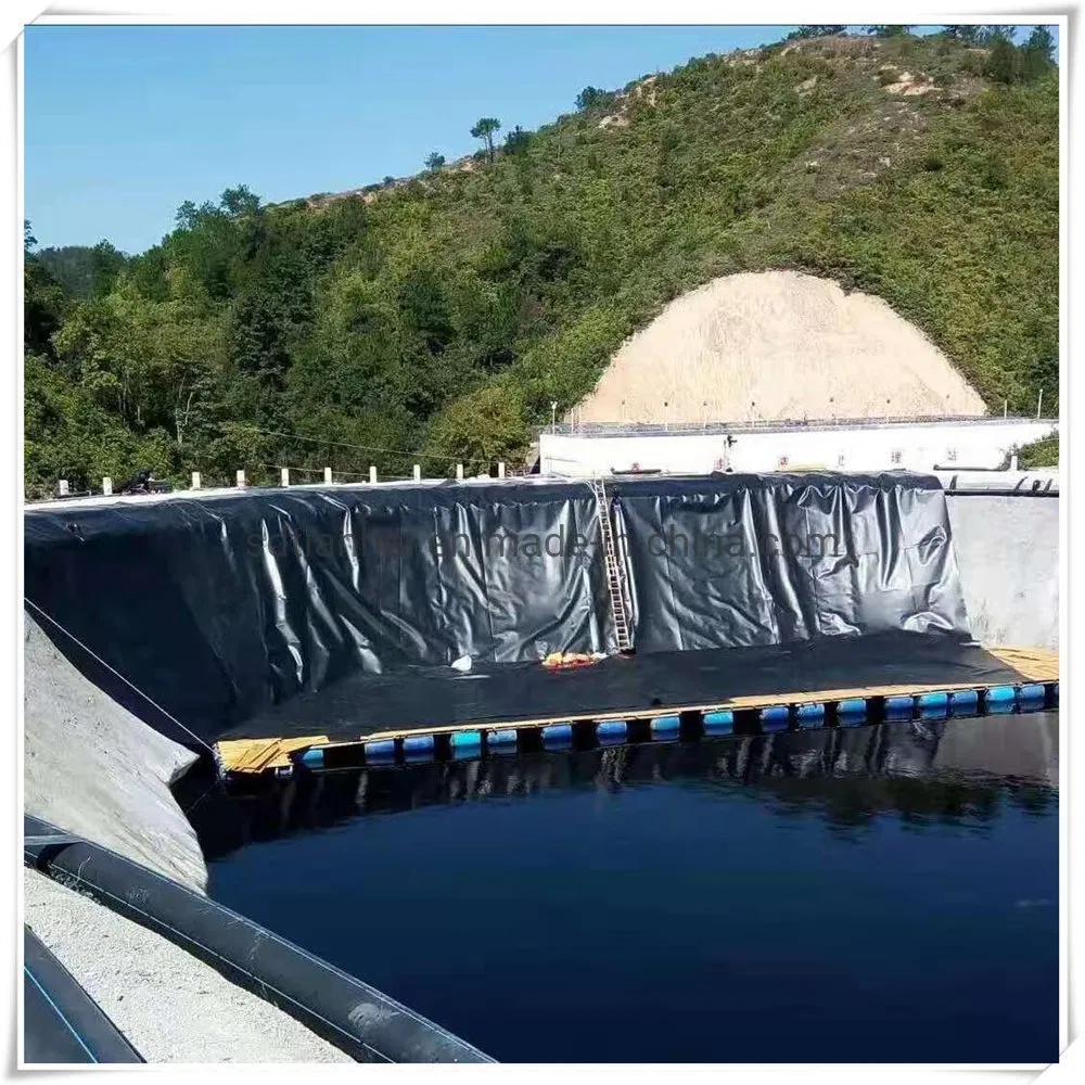 60mils/1.5mm Thickness Retention Ponds Liners/2.0mm in Black HDPE Membrane Liquid Containment Liners