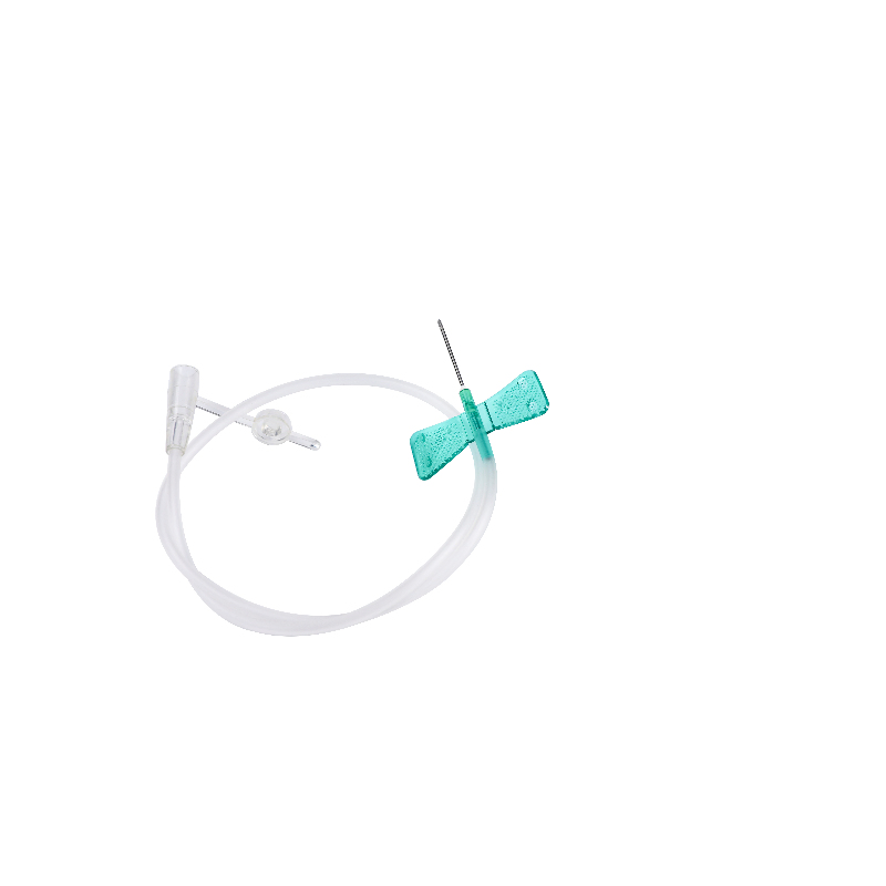 Butterfly Needle with Hard Base and Spiral Cap for Secure IV Connection