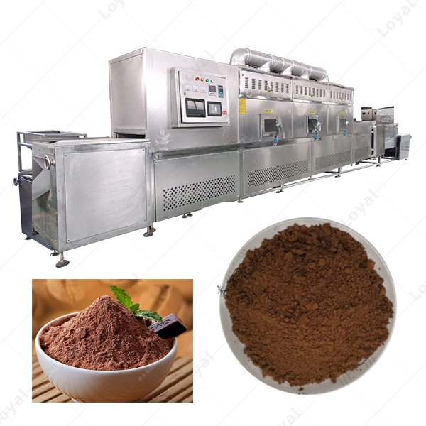 Optimization of Microwave Sterilization Machine for Efficient Powder Drying and Microbial Inactivation
