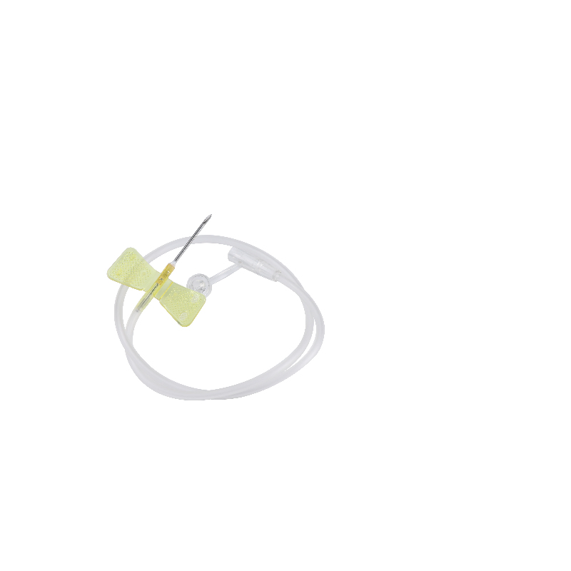 Butterfly Needle with Hard Base and Spiral Cap for Secure IV Connection