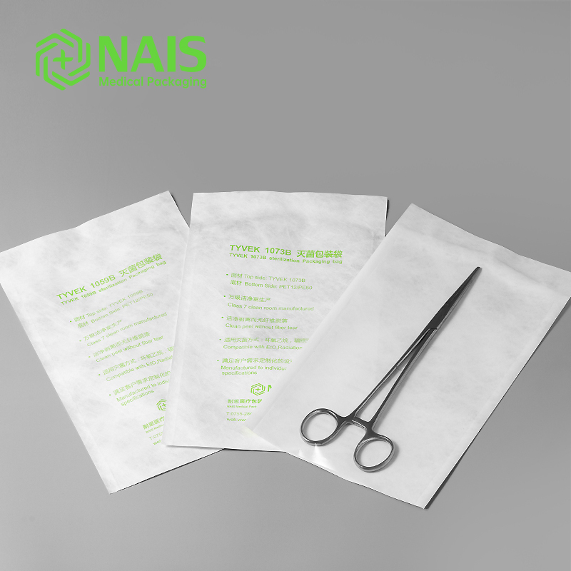 Customizable Strong Antibacterial and Puncture Resistance High Breathability Tyvek Medical Sterilization Pouch