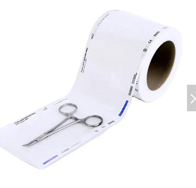 Tyvek Flat Roll Pouch for Plasma Sterilization Cssd Medical Packaging 100mmx70m
