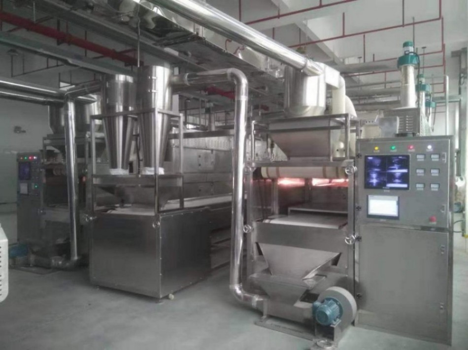 Tunnel Microwave Food Chia Seeds Sterilizer Drying Machine Chia Seed Inactivation Equipment