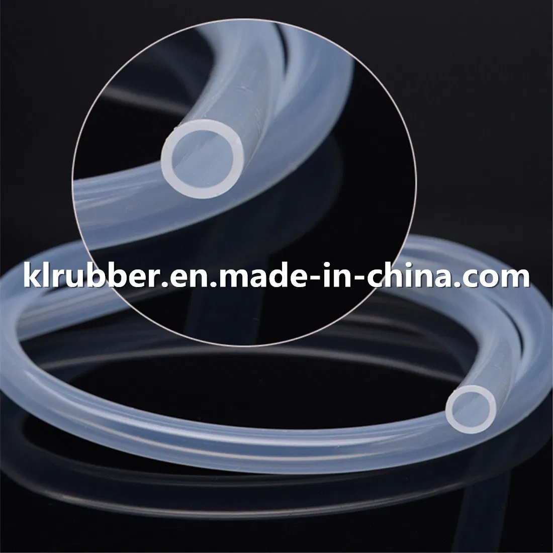 Clear Soft Thin Wall High Temp Platinum Cured Reinforced Medical Grade Silicone Rubber Tubing