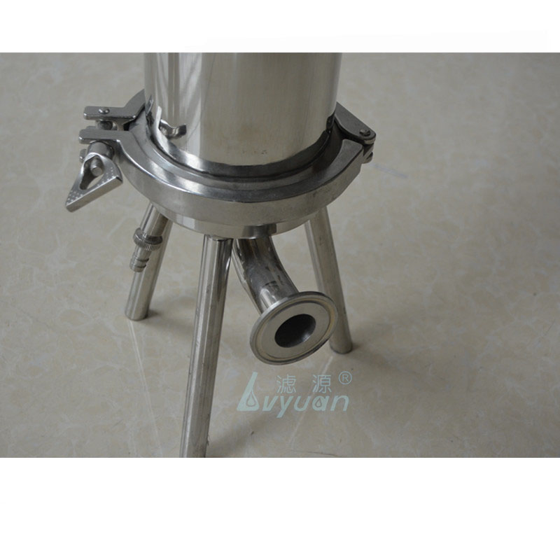 Floor Standing Type Sanitary Grade Stainless Steel 316L 10/20 Inch Single Fluid Filter Housing with 226 Connection