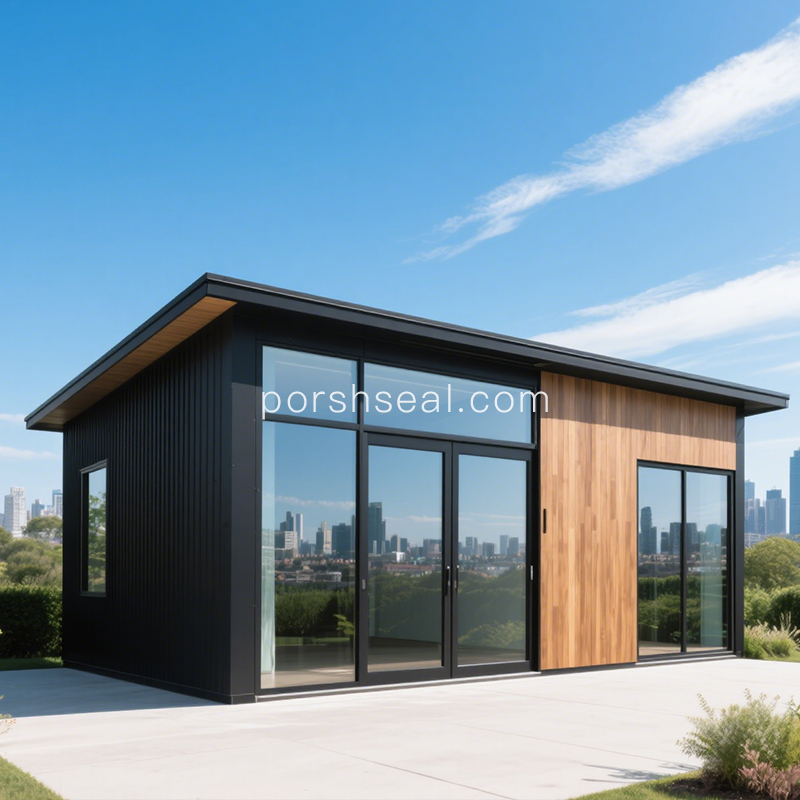 With Kitchen And Bathroom High Quality Prefab Heavy Steel Structure Durable House Villa Resort Apartments Backyard House Office
