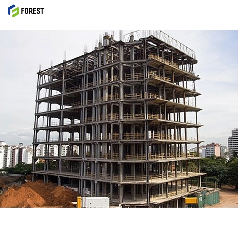 Modular Heavy Steel Frame School Dormitory Building with Fireproof Partition Reinforced Beams Welding &amp; Cutting Services