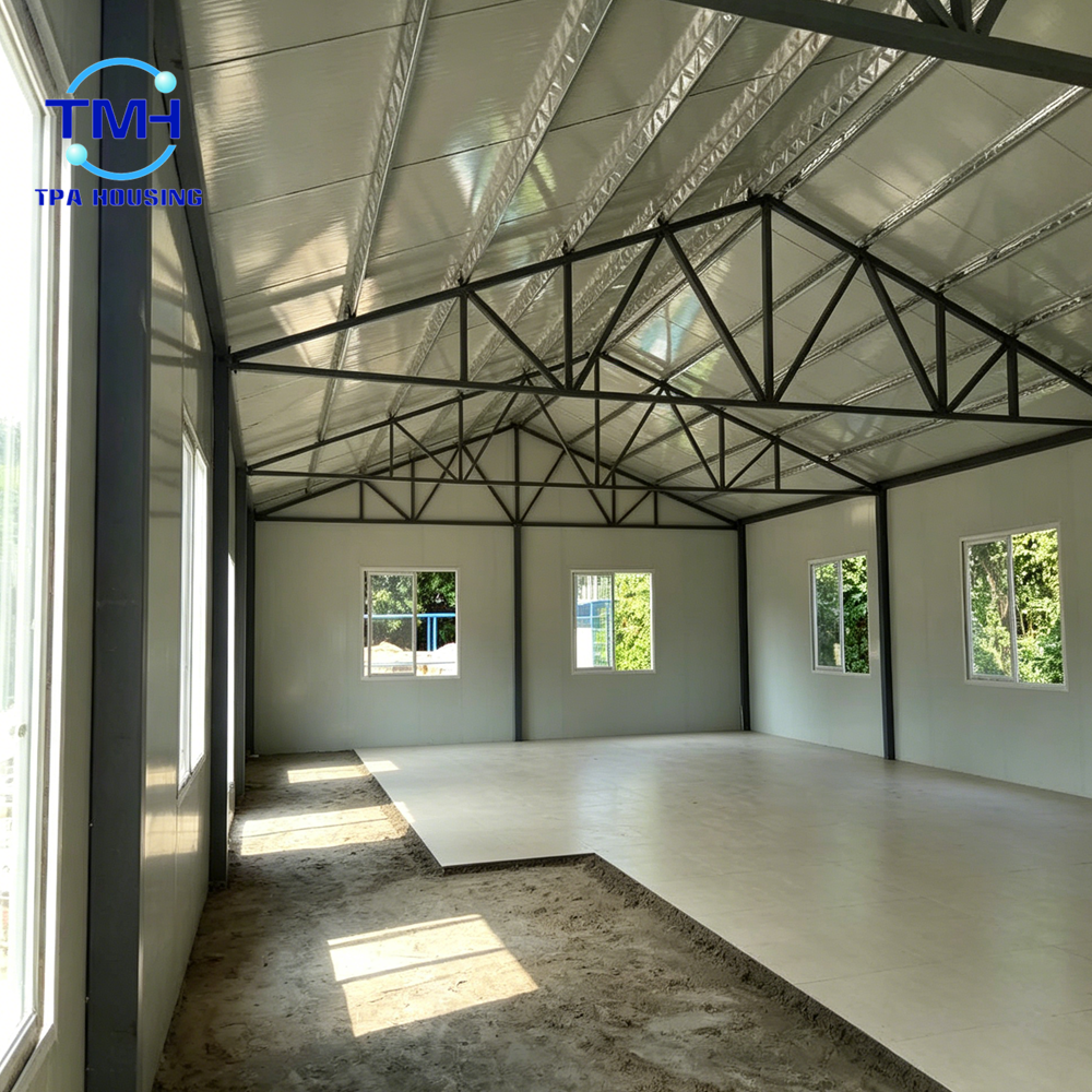 Low Cost Prefabricated Eco Friendly Modular School Building Light Steel Frame Welding Bending Services Earthquake Wind Resistant