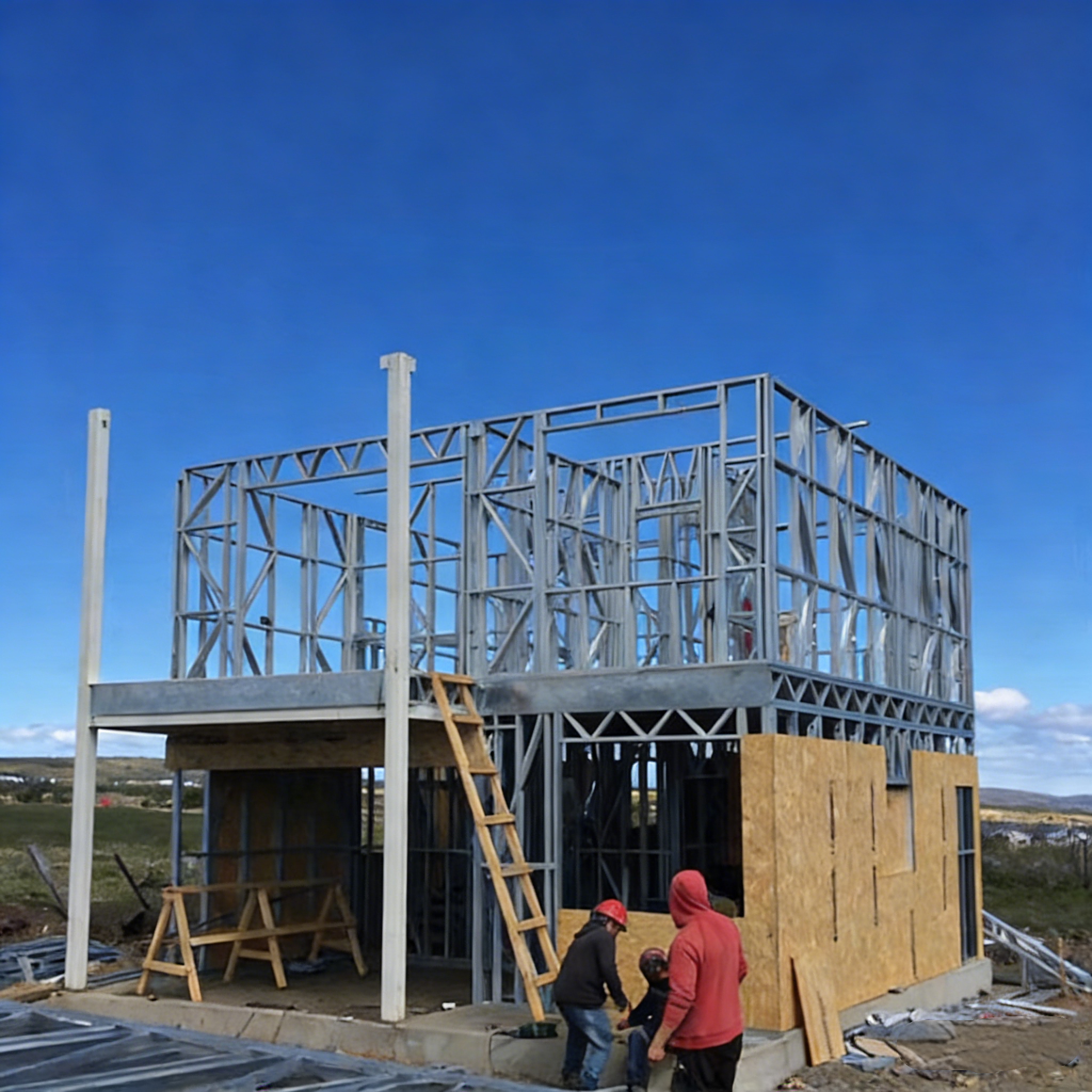 PTH Prefab Fast Construction Light Steel Structure Prefabricated Luxury House Villa Villa House Prefab on Sale