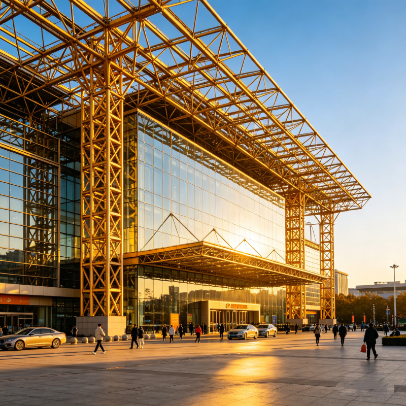 Prefabricated Steel Structure Commercial Building Multi-story Steel Frame Office Mall Hotel Construction Building