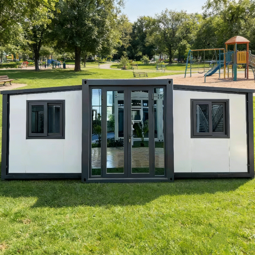 Expandable Container House with Toilet &amp; Shower - All-in-One Prefab Home for Camping