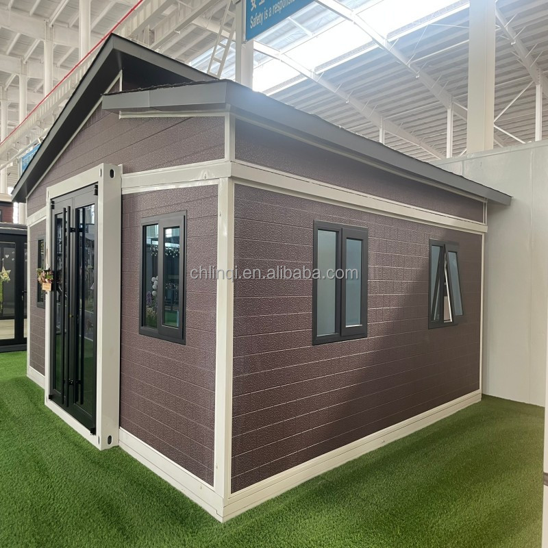 Steel Flat Expandable Mobile House Modular Prefab Home With Light Steel Frame