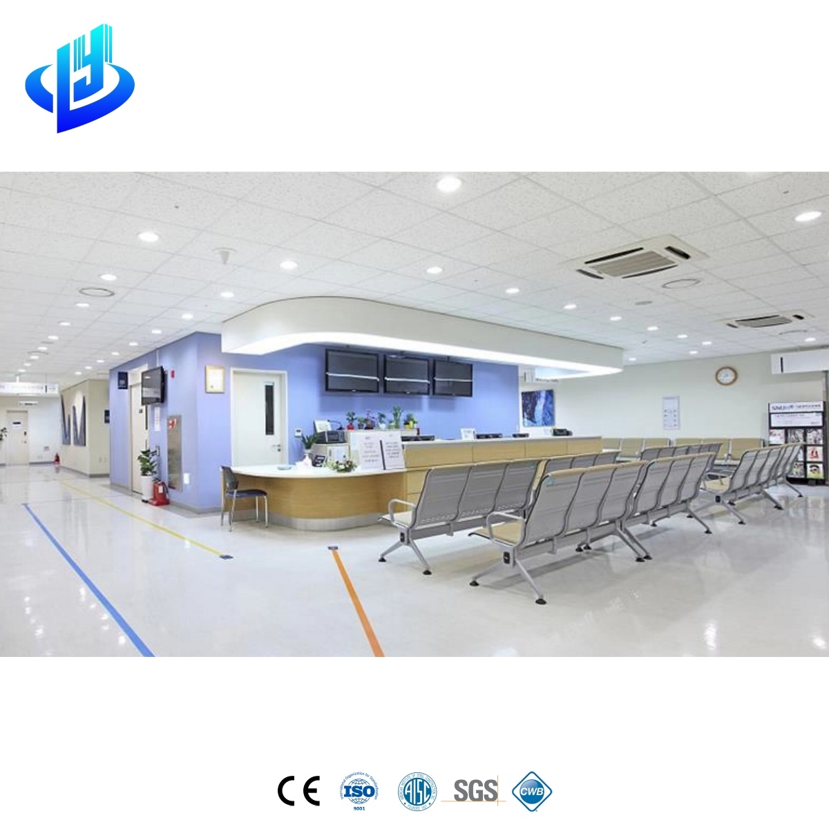 Prefabricated Steel Structure Hospital Public Project Modern Hospital OEM Steel Frame Medical Office Building