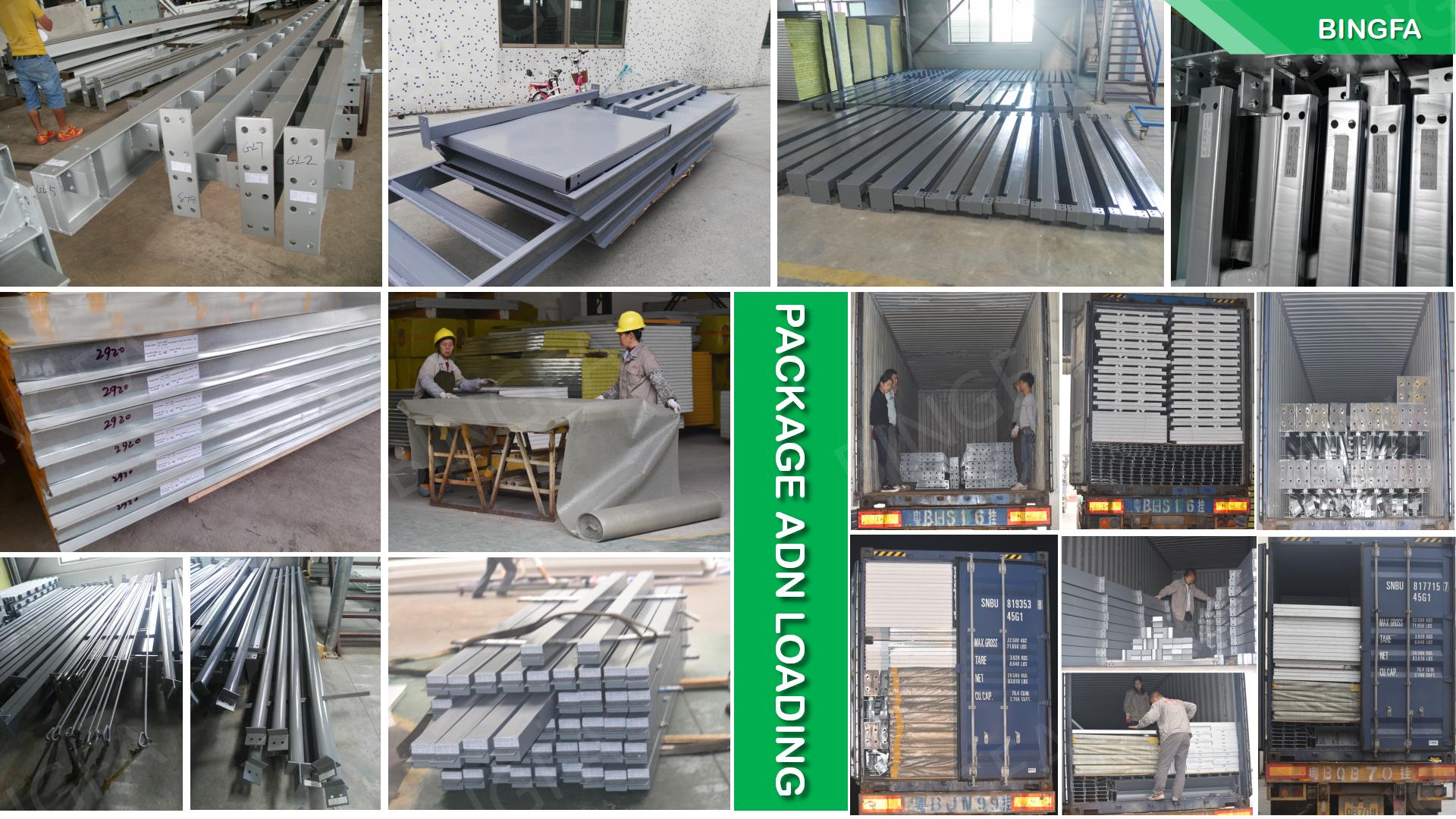 Hot Sell Prefab T-Type House Prefabricated House Light Steel Structure with Sandwich Panel for Construction &amp; Modular House