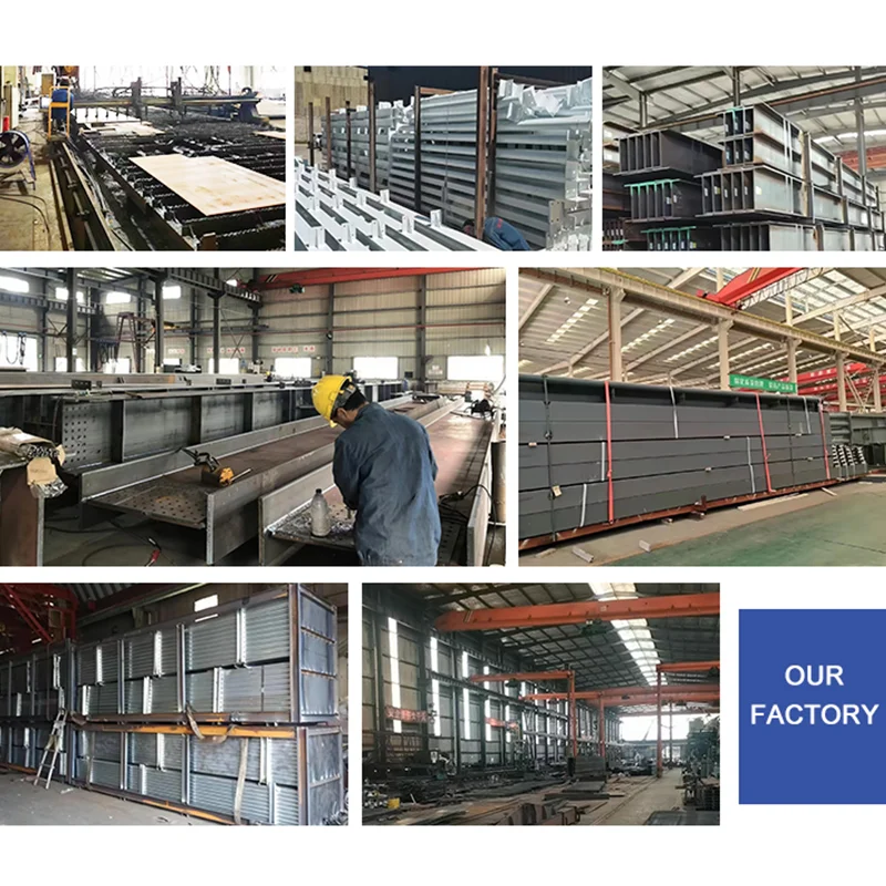 Multi Story Prefabricated Factory Plant Steel Structure Workshop Prefab Hangar Industrial Steel Building Refab Metal Building