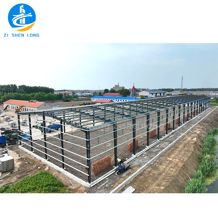 Prefab Warehouse Workshop 1000 Square Meter Steel Structure Warehouse Building For The Plant