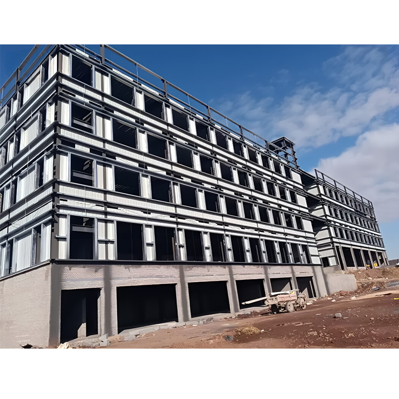 Wind Resist Multi-story Steel Structure Industrial Building with Metal Frame Prefab Workshop &amp; Storage Shed