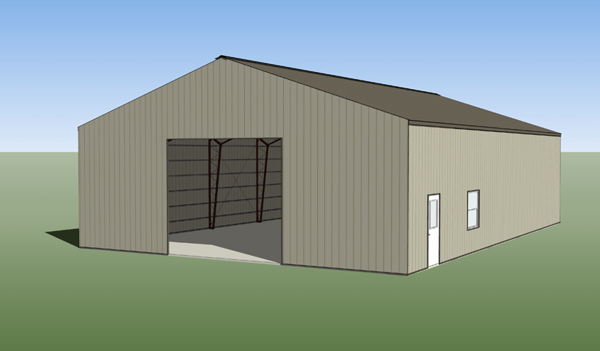 Customized Design Black Outdoor Metal Garage Storage Shed Steel Structure Building Kit For Car And Warehouse Use
