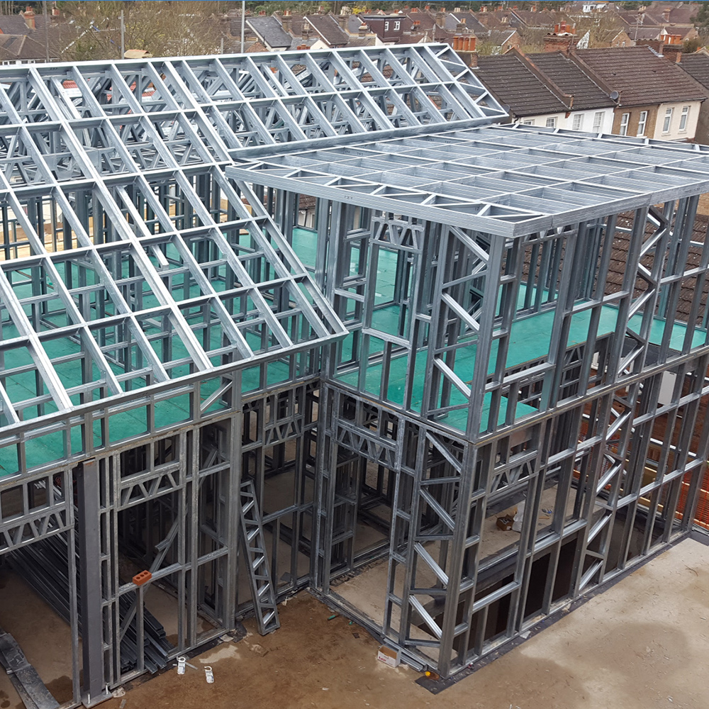 Strong Durable and High Quality Customized Light Gauge Steel Structure Prefab House for Villa Building