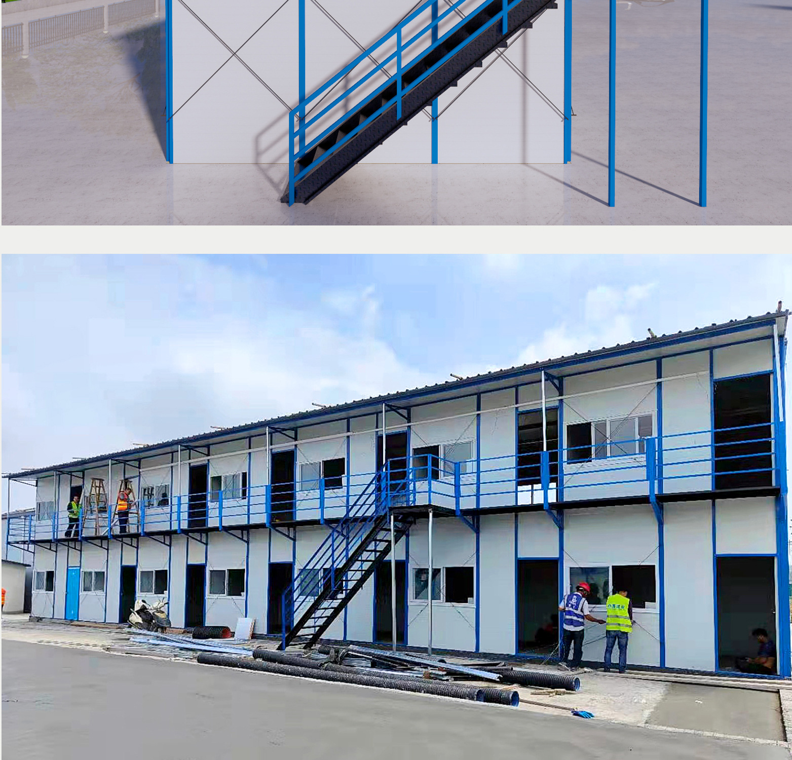 2026 Trending Modular K-House for Construction Site Dormitory,Eco-friendly Recyclable Steel Structure K-House for Labor Camp
