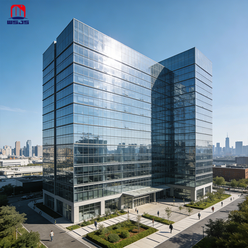 High Quality Midcentury Modern Light Steel Frame Buildings with Sandwich Panels and 50-Year Lifespan for Hospital and Office Use