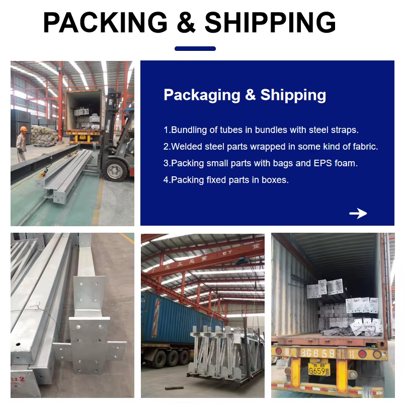 Loading and packaging of steel structures