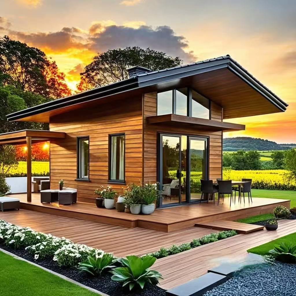 Modern Luxury Design Modular Prefab Wooden Villa With High Quality Fast Installation